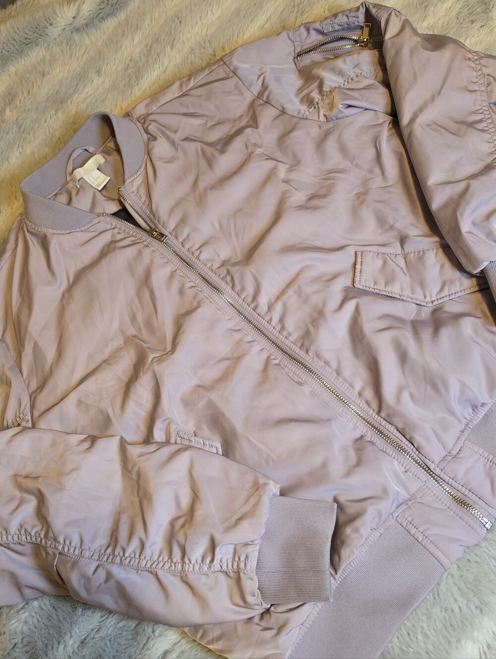 Light Purple Bomber Jacket